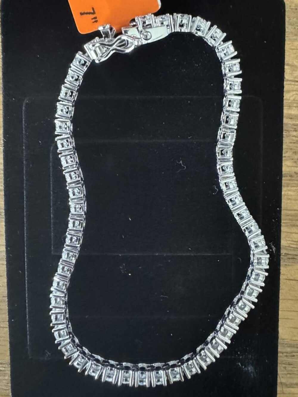 Moissanite 925 Sterling Silver Tennis Bracelet 7.00 CTW 7" long 3mm wide